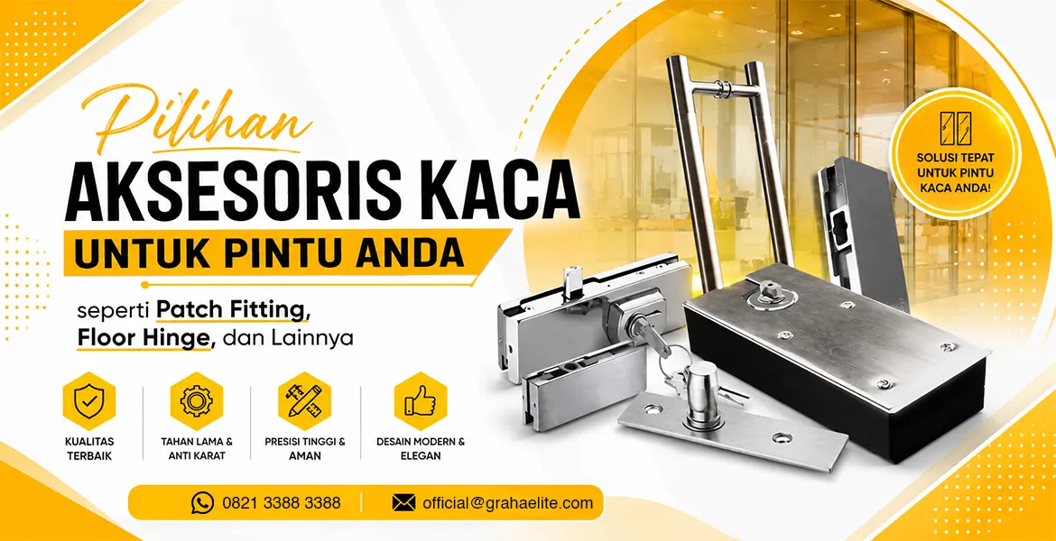 Jual Engsel Pintu Kaca | Jual Patch Fitting Kaca