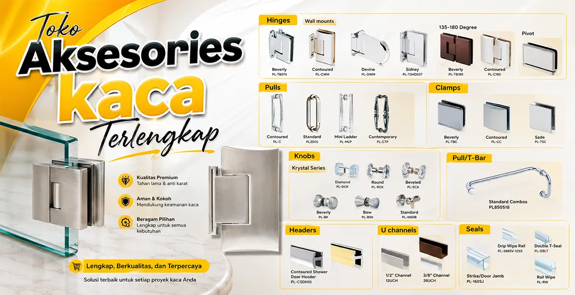 Jual Engsel Pintu Kaca | Jual Patch Fitting Kaca