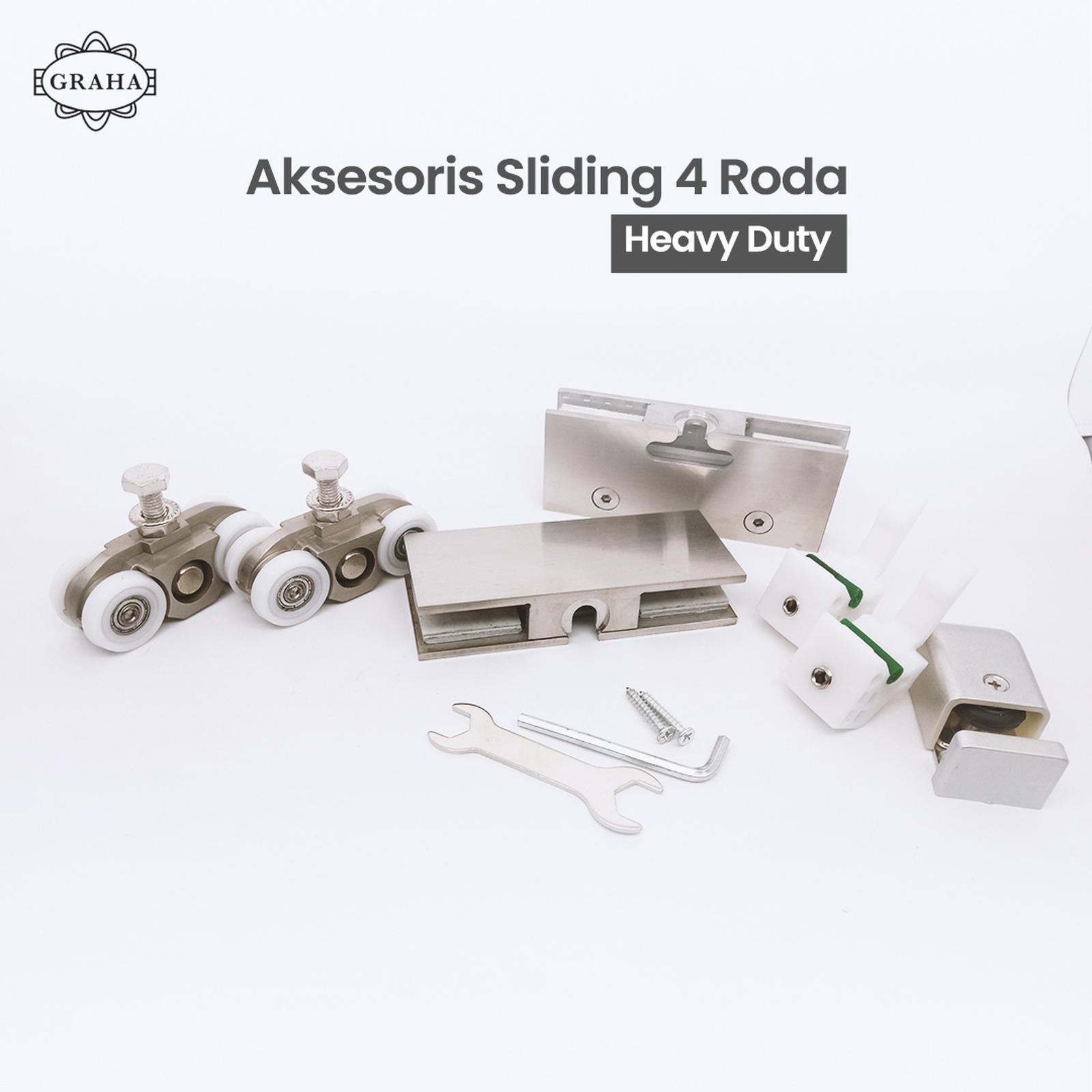 Aksesoris Sliding 4 Roda Heavy Duty Berkualitas