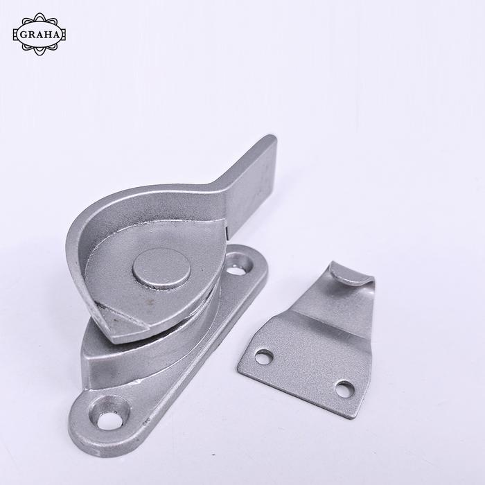 Grendel Kuping / Kunci Jendela Aluminium | Dekkson 310 Silver