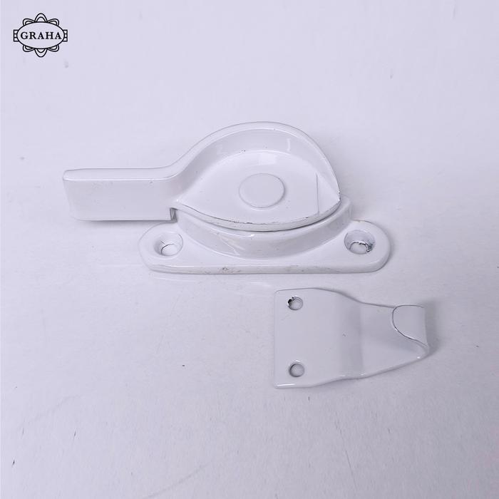 Grendel Kuping / Kunci Jendela Aluminium | Faster 310 Putih White