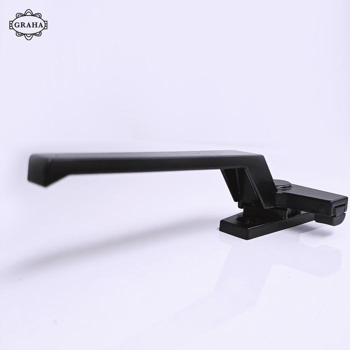 Rambuncis Handle Kunci Jendela | Alpha Hitam Black Lubang Dua