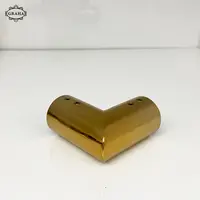 Connector Pipa ke Kaca Siku Mati 1 Inch GOLD / ROSE GOLD - Gold