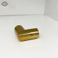 Connector Pipa ke Kaca Siku Mati 1 Inch GOLD / ROSE GOLD - Gold
