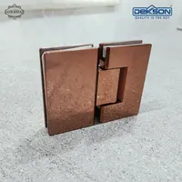 Engsel Pintu Kaca Shower Hinge Dekkson Glass to Glass 180� Rose Gold