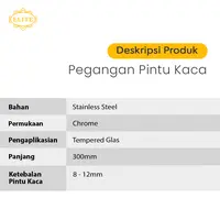 Handle Pegangan Pintu Huruf C As 30 SS