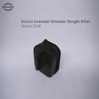 Kunci Grendel Shower Single Kilat Black Doff